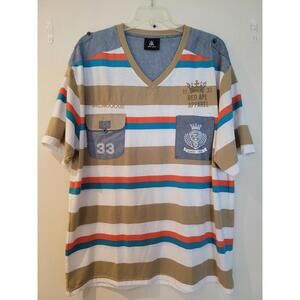 Red Ape Men's Multicolored Polo Size 3X